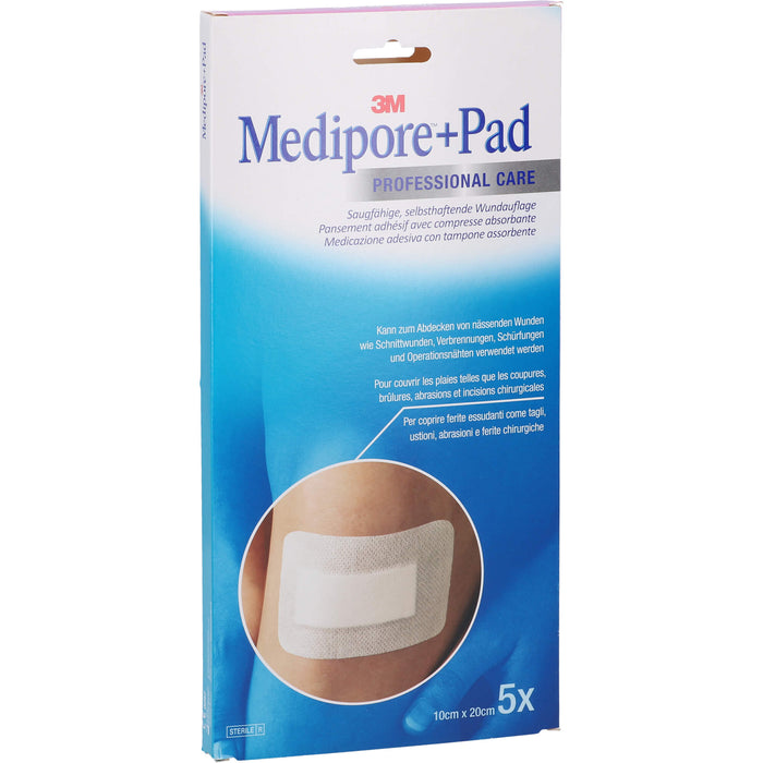 Medipore + Pad 10 cm x 20 cm, 5 St PFL