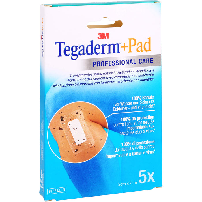 Tegaderm Plus Pad 3M 5,0cmx7,0cm, 5 St. Pflaster