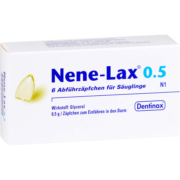 Nene-Lax 0.5 Abführzäpfchen für Säuglinge, 6 St. Zäpfchen