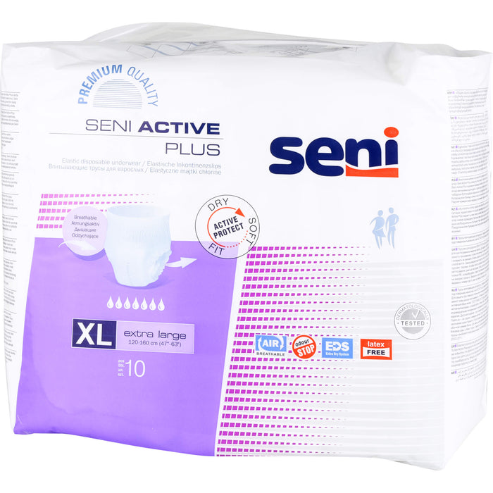 Seni Active Plus Inkontinenzslip XL, 10 St. Slips
