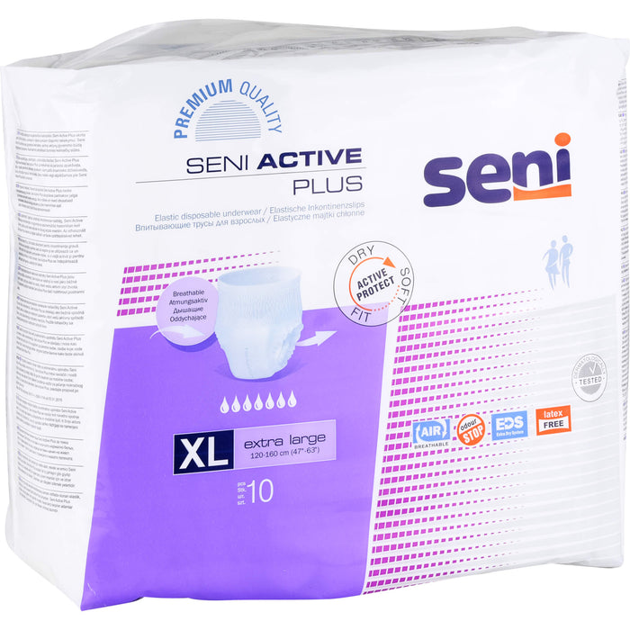 Seni Active Plus Inkontinenzslip XL, 10 St. Slips