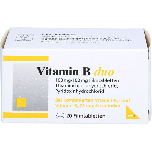 mibe Vitamin B duo Filmtabletten, 20 St. Tabletten
