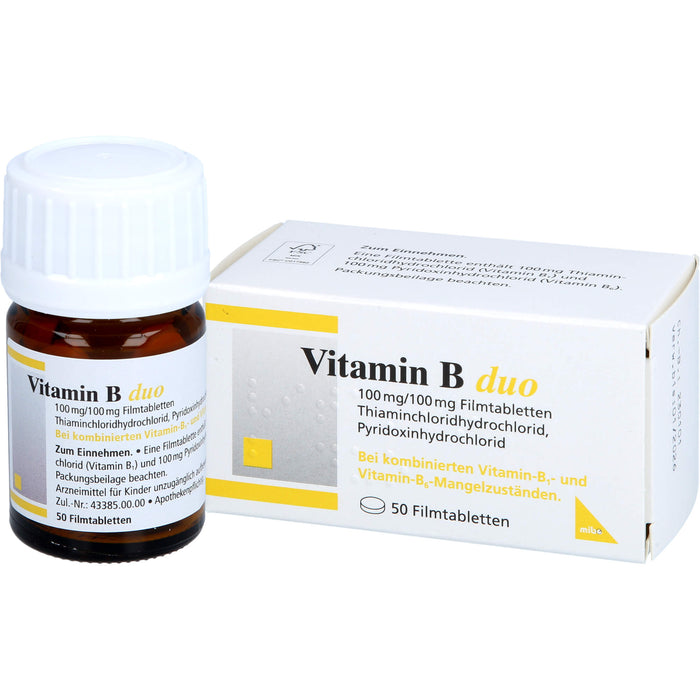 Mibe Vitamin B duo Filmtabletten, 50 St. Tabletten
