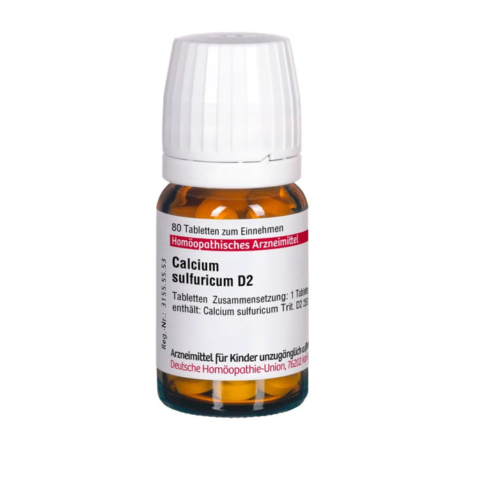 Calcium sulfuricum D2 DHU Tabletten, 80 St. Tabletten