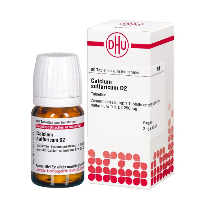 Calcium sulfuricum D2 DHU Tabletten, 80 St. Tabletten