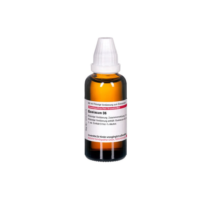 DHU Guaiacum D6 Dilution, 50 ml Lösung