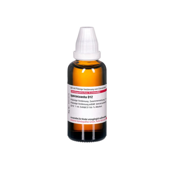 Ipecacuanha D12 DHU Dilution, 50 ml Lösung