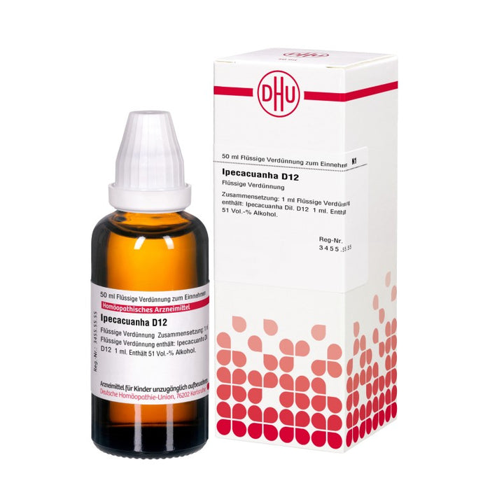 Ipecacuanha D12 DHU Dilution, 50 ml Lösung