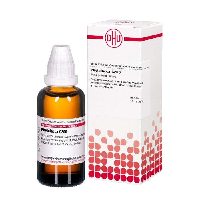DHU Phytolacca C200 Dilution, 50 ml Lösung
