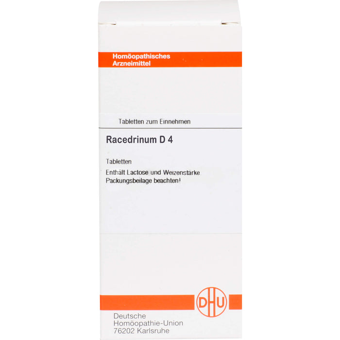 Racedrinum D4 DHU Tabletten, 80 St. Tabletten