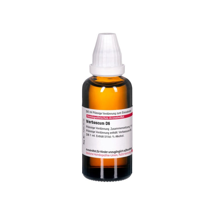 Verbascum D6 DHU Dilution, 50 ml Lösung
