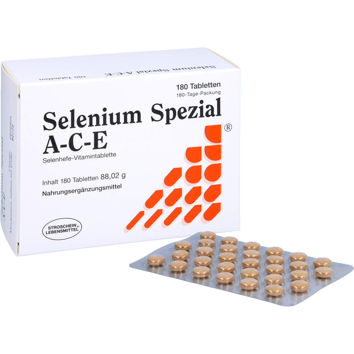 Selenium Spezial A-C-E Selenhefe-Vitamintabletten, 180 St. Tabletten
