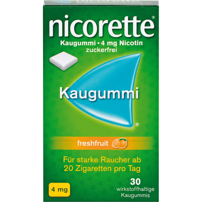 Nicorette 4mg Freshfruit Gerke Kaugummi, 30 St KGU