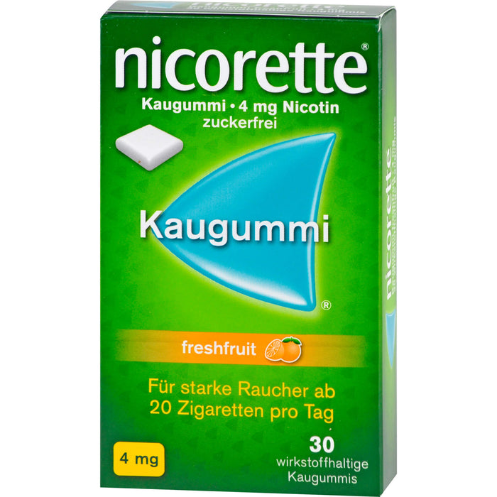 Nicorette 4mg Freshfruit Gerke Kaugummi, 30 St KGU