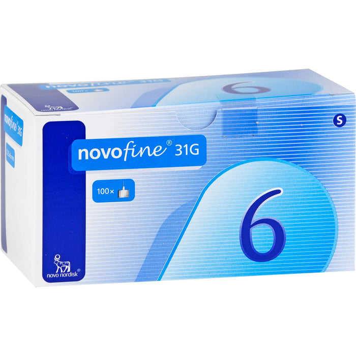 Novofine 6 Kanülen 0,25x6 mm, 100 St KAN