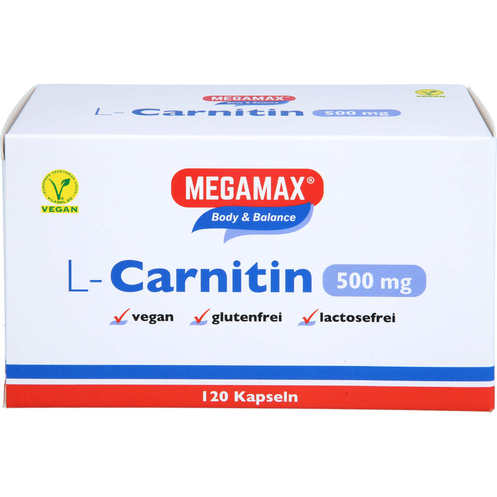 MEGAMAX Figur & Balance L-Carnitin 500 mg Kapseln, 120 St. Kapseln