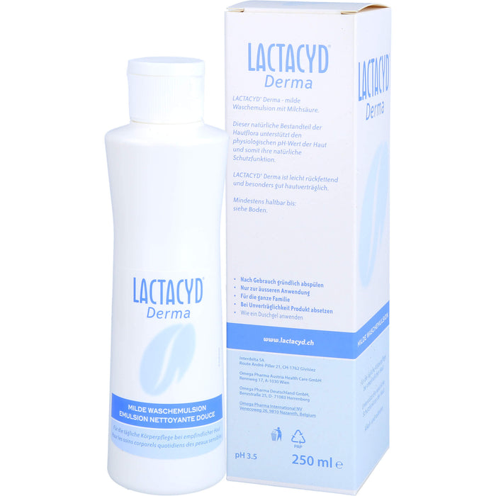LACTACYD Derma milde Waschemulsion, 250 ml Lösung