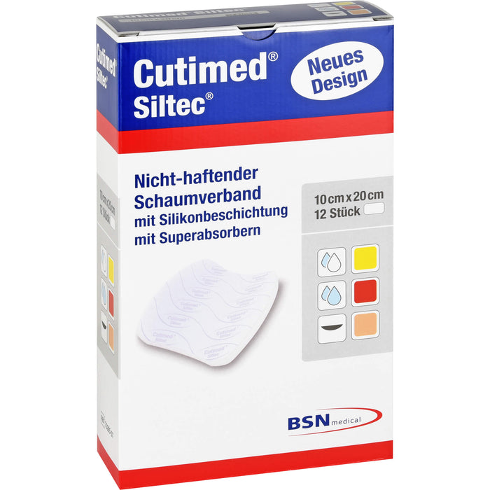 Cutimed Siltec 10x20cm, 12 St KOM
