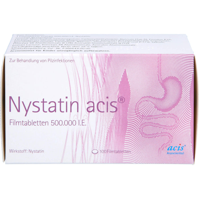 Nystatin acis  Filmtabletten, 100 St. Tabletten