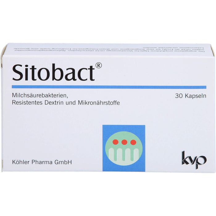 Sitobact Kapseln mit Milchsäurebakterien, 30 St. Kapseln
