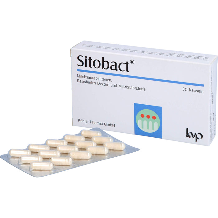 Sitobact Kapseln mit Milchsäurebakterien, 30 St. Kapseln