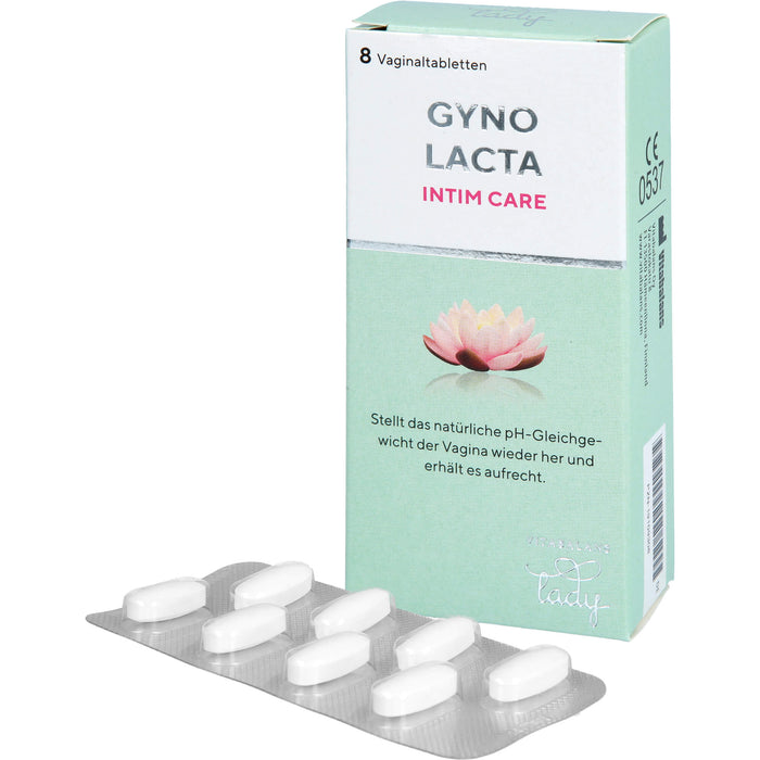 Gynolacta Vaginaltabletten stellt das natürliche pH-Gleichgewicht in der Vagina wieder her, 8 St. Tabletten