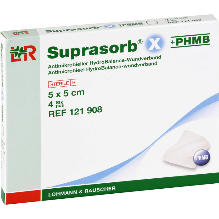 Suprasorb X PHMB Kompresse, 4 St VER
