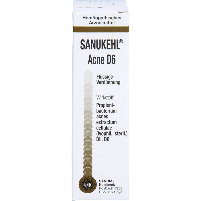 SANUM-KEHLBECK Sanukehl Acne D6 Tropfen, 10 ml Lösung