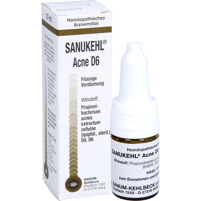 SANUM-KEHLBECK Sanukehl Acne D6 Tropfen, 10 ml Lösung