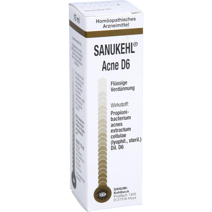 SANUM-KEHLBECK Sanukehl Acne D6 Tropfen, 10 ml Lösung