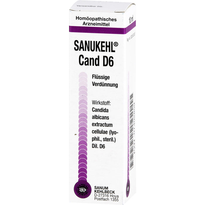 SANUM-KEHLBECK Sanukehl Cand D6 flüssige Verdünnung, 10 ml Lösung