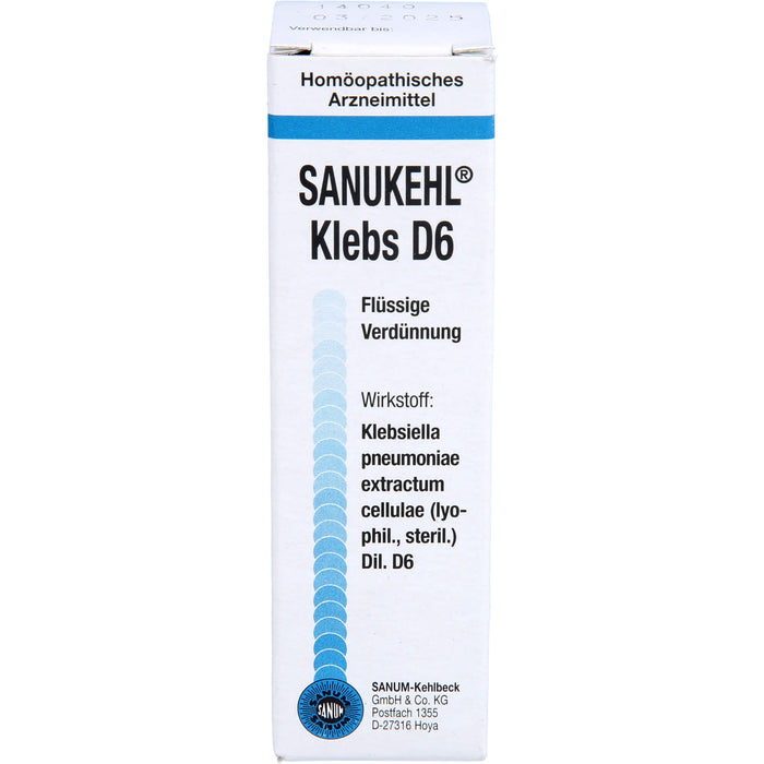 SANUKEHL Klebs D6 flüssige Verdünnung, 10 ml Lösung