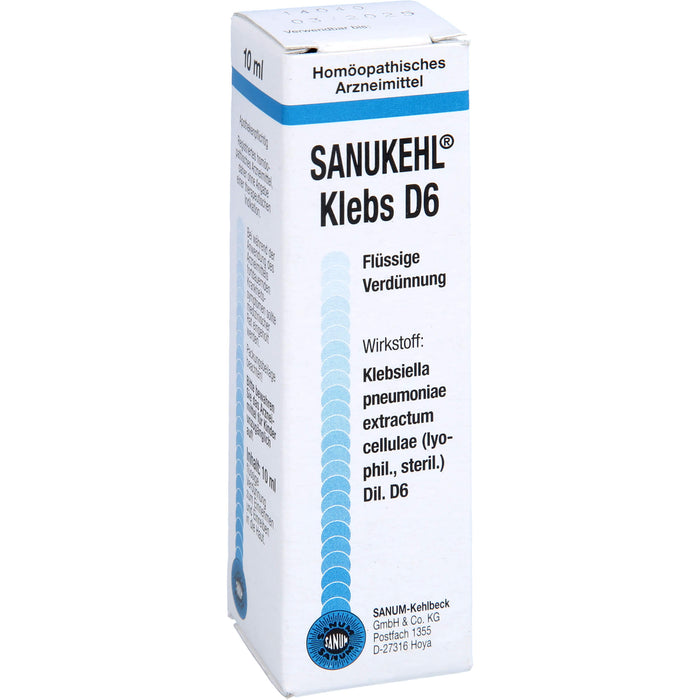 SANUM-KEHLBECK Sanukehl Klebs D6 flüssige Verdünnung, 10 ml Lösung