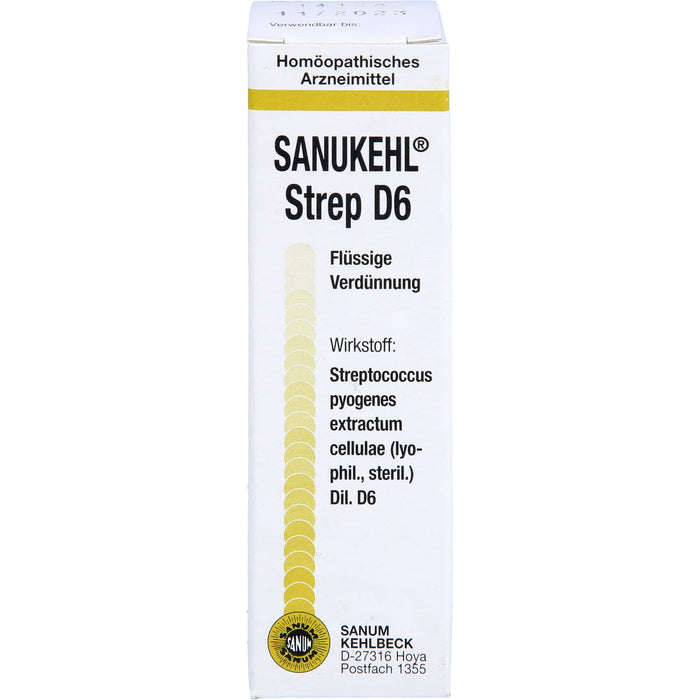 SANUM-KEHLBECK Sanukehl Strep D6 flüssige Verdünnung, 10 ml Lösung