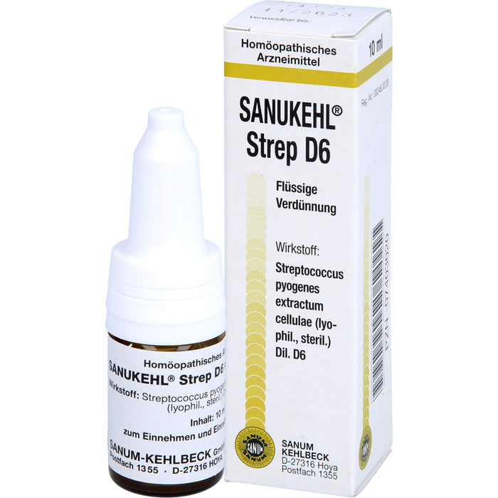 SANUM-KEHLBECK Sanukehl Strep D6 flüssige Verdünnung, 10 ml Lösung