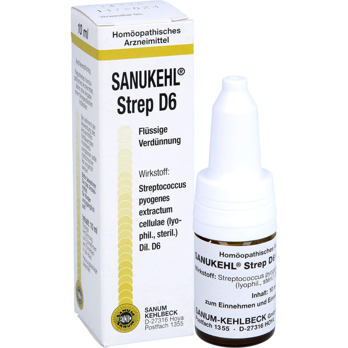 SANUM-KEHLBECK Sanukehl Strep D6 flüssige Verdünnung, 10 ml Lösung