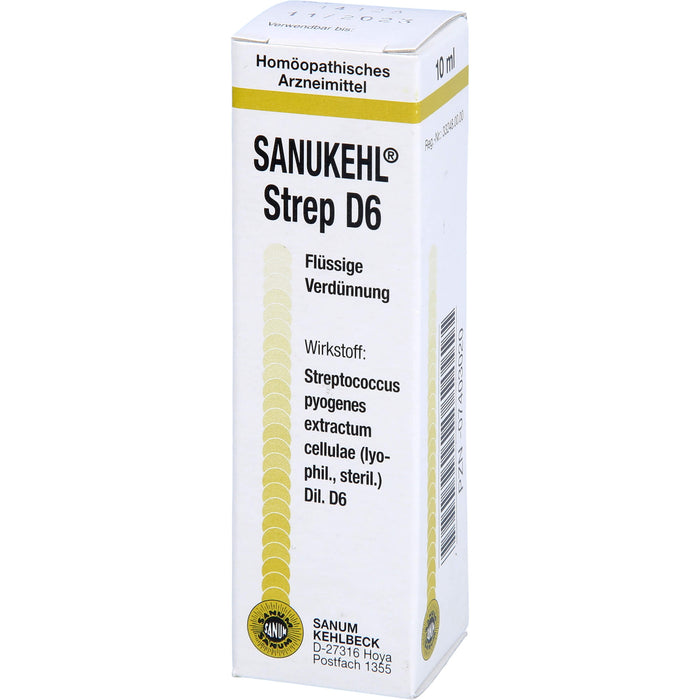 SANUM-KEHLBECK Sanukehl Strep D6 flüssige Verdünnung, 10 ml Lösung