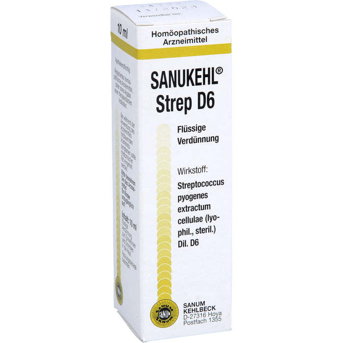 SANUM-KEHLBECK Sanukehl Strep D6 flüssige Verdünnung, 10 ml Lösung