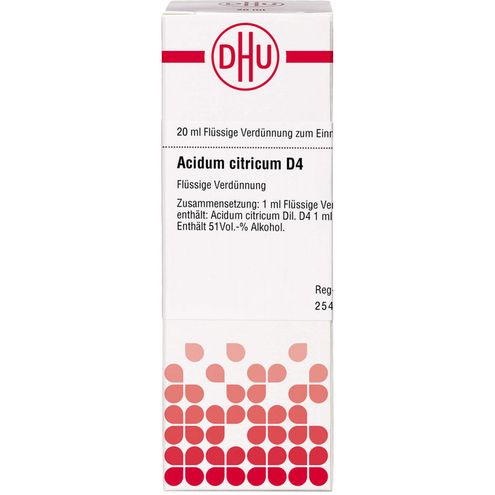 DHU Acidum citricum D4 Dilution, 20 ml Lösung