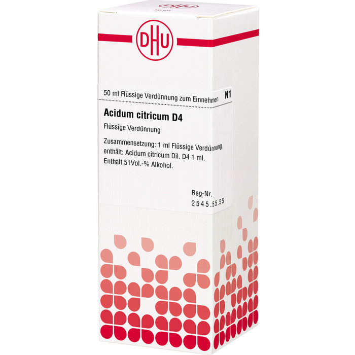 DHU Acidum citricum D4 Dilution, 50 ml Lösung