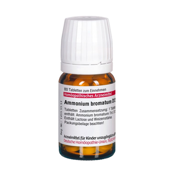 Ammonium bromatum D12 DHU Tabletten, 80 St. Tabletten