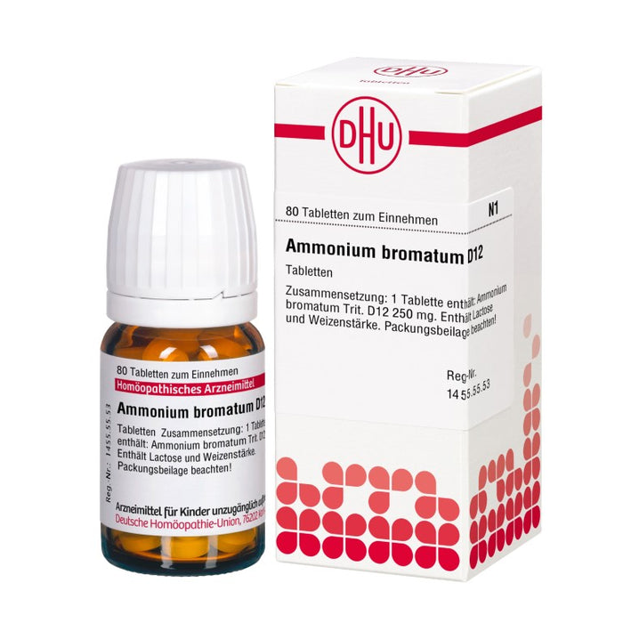 Ammonium bromatum D12 DHU Tabletten, 80 St. Tabletten