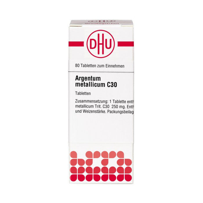 Argentum metallicum C30 DHU Tabletten, 80 St. Tabletten