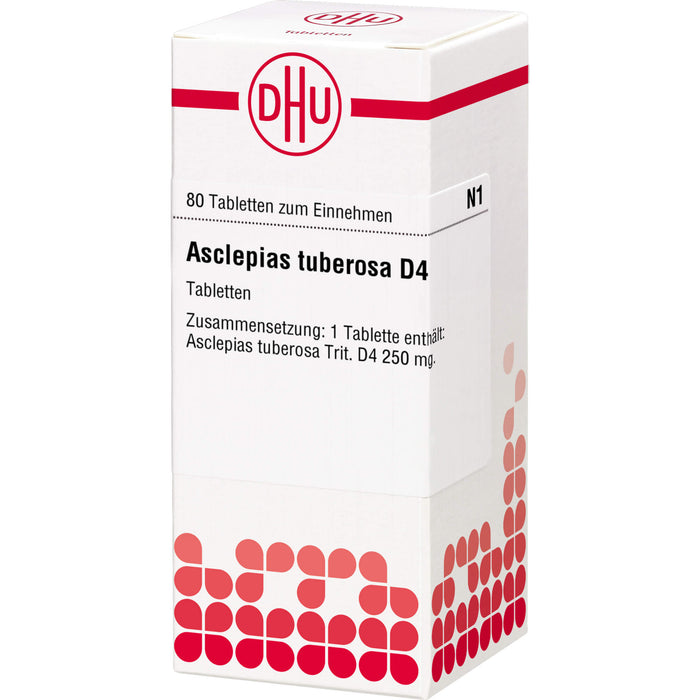 Asclepias tuberosa D4 DHU Tabletten, 80 St. Tabletten