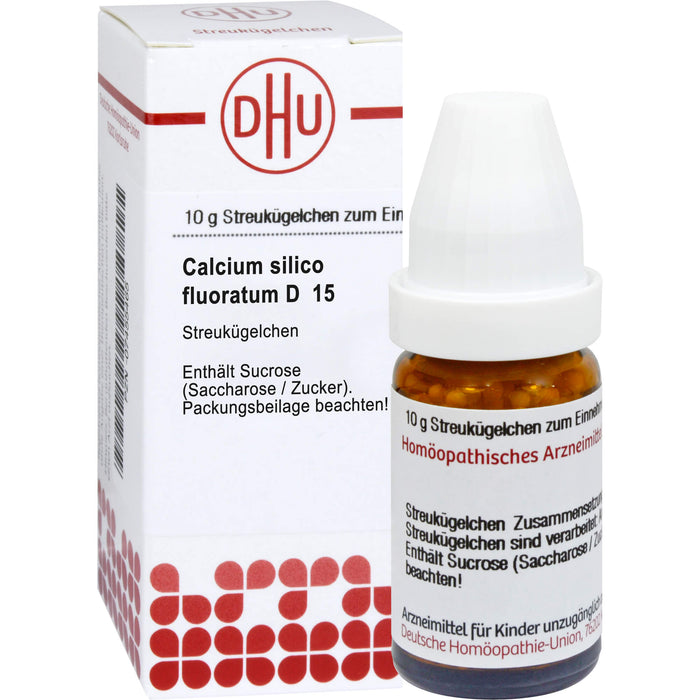 Calcium silico-fluoratum D15 DHU Globuli, 10 g Globuli