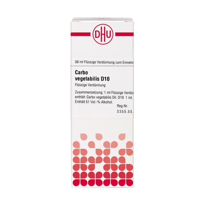 DHU Carbo vegetabilis D10 Dilution, 50 ml Lösung