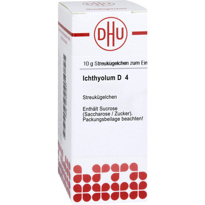 Ichthyolum D4 DHU Globuli, 10 g Globuli