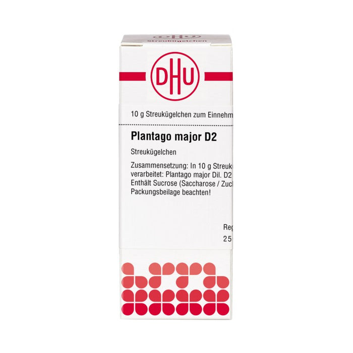 Plantago major D2 DHU Globuli, 10 g Globuli