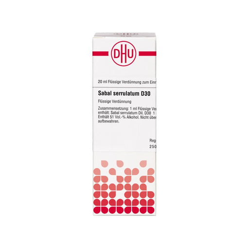 Sabal serrulatum D30 DHU Dilution, 20 ml Lösung