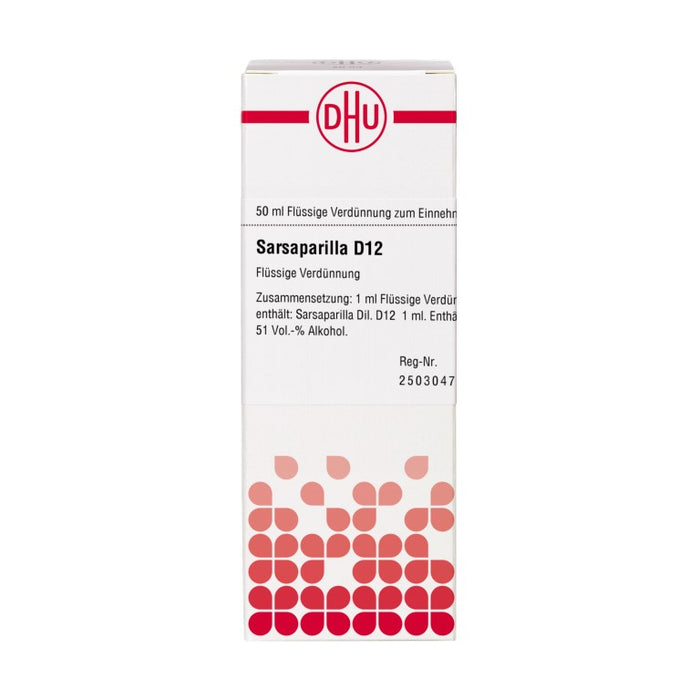Sarsaparilla D12 DHU Dilution, 50 ml Lösung